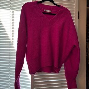 Zara Hot Pink sweater size S